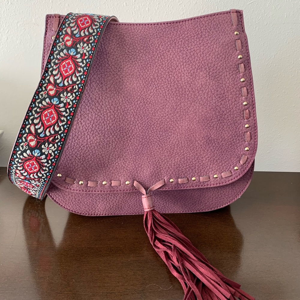 NWOT Suede Steve Madden Purse